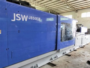 Bha JSW 850t a ’cleachdadh inneal molltair stealladh plastaig
